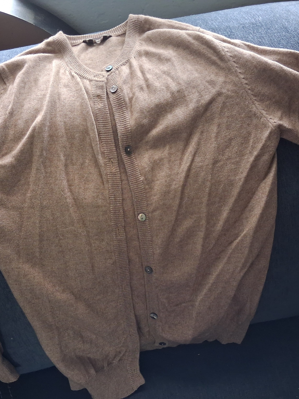 Classic Brown Button-Front Women's Cardigan